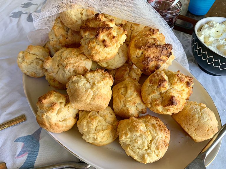 A plate of scones